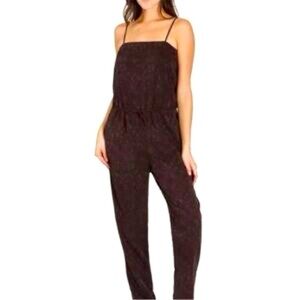 Kit and Ace Women’s City Silk Relaxed Fit Zip Up Onesie Size 0 Purple Camo